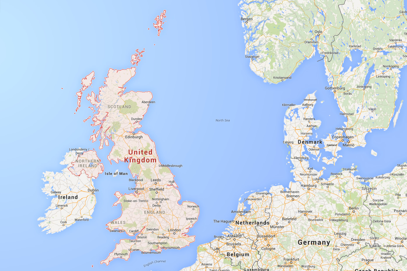 Birleşik Krallık Map