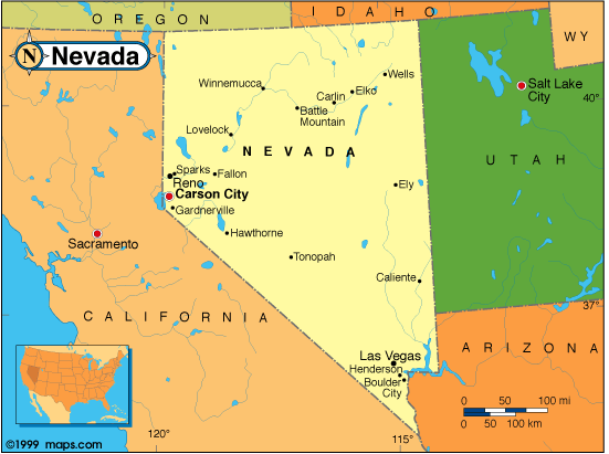 Nevada haritasi