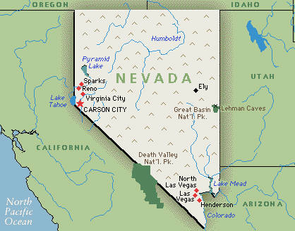 nevada haritasi