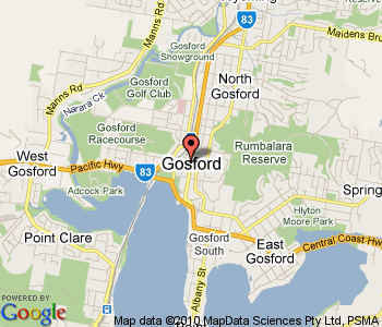 Gosford avustralya haritasi