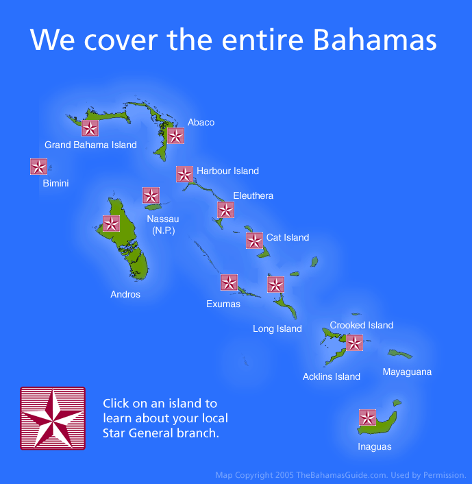 bahamalar haritalar