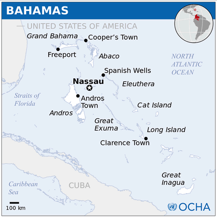 bahamalar adalari yer haritasi