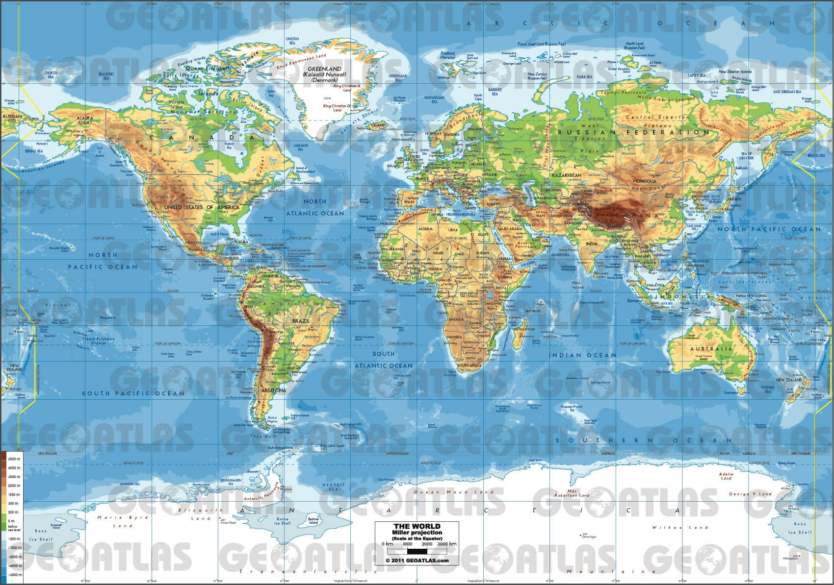 İngilizce Dünya Politika Harita