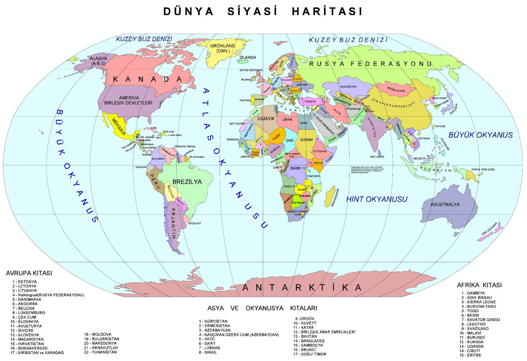 Türkçe Dünya Haritası