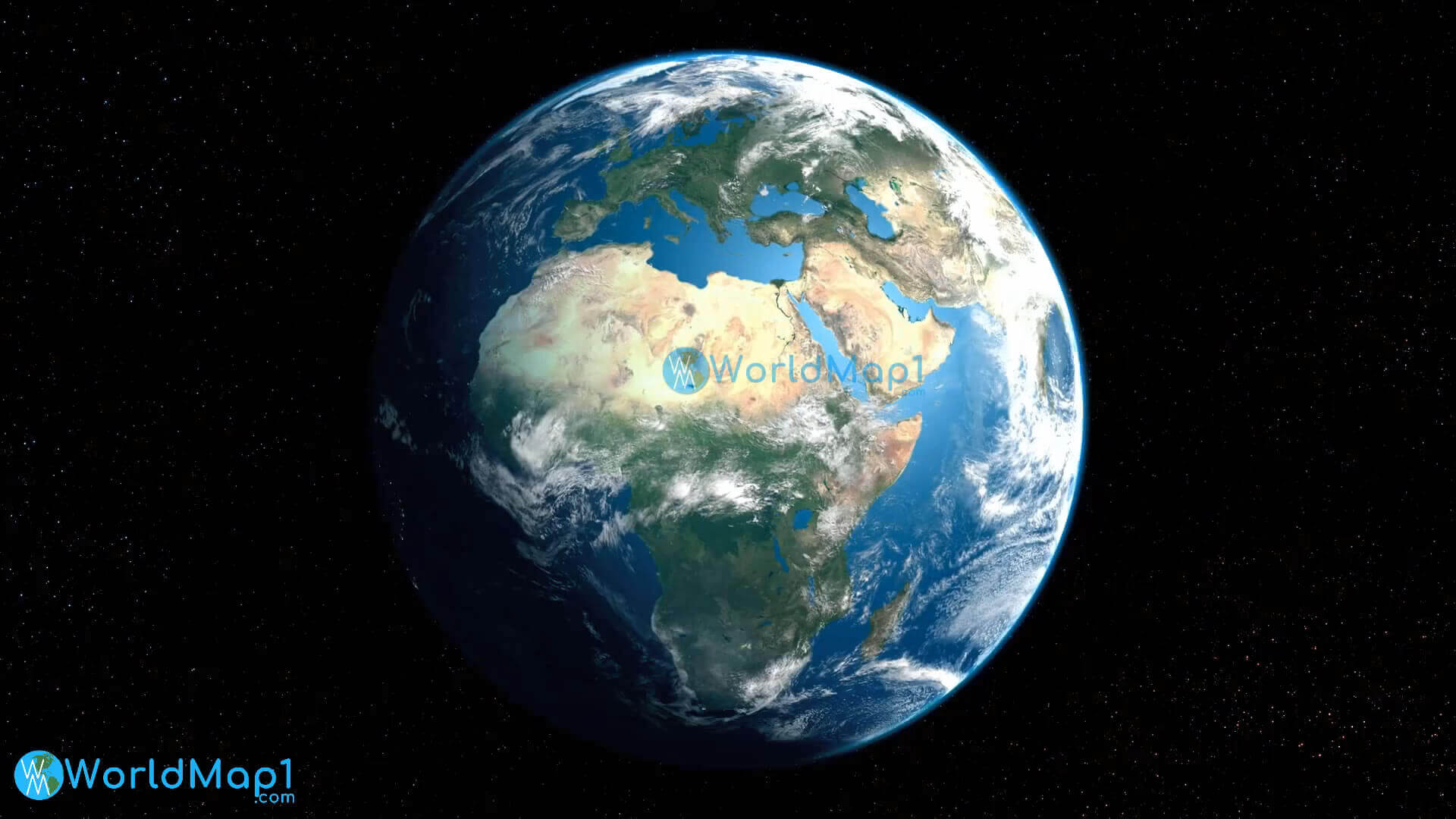 Dünya ve Afrika Avrupa uzaydan