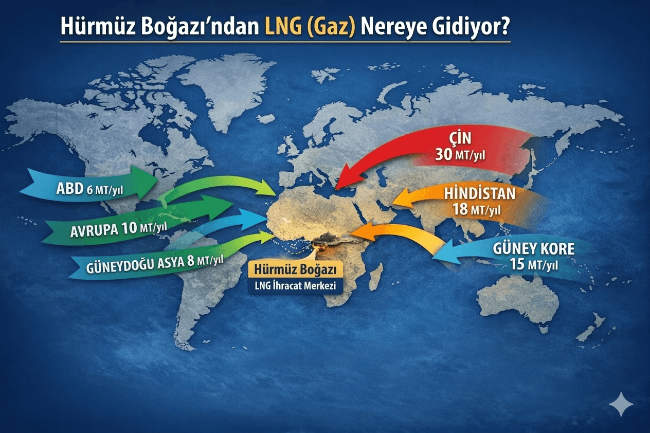 Hürmüz Boğazı’ndan LNG nereye gider