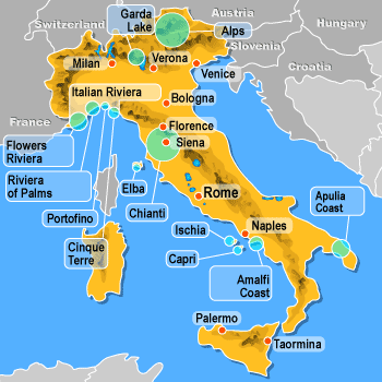 italya turizm haritasi