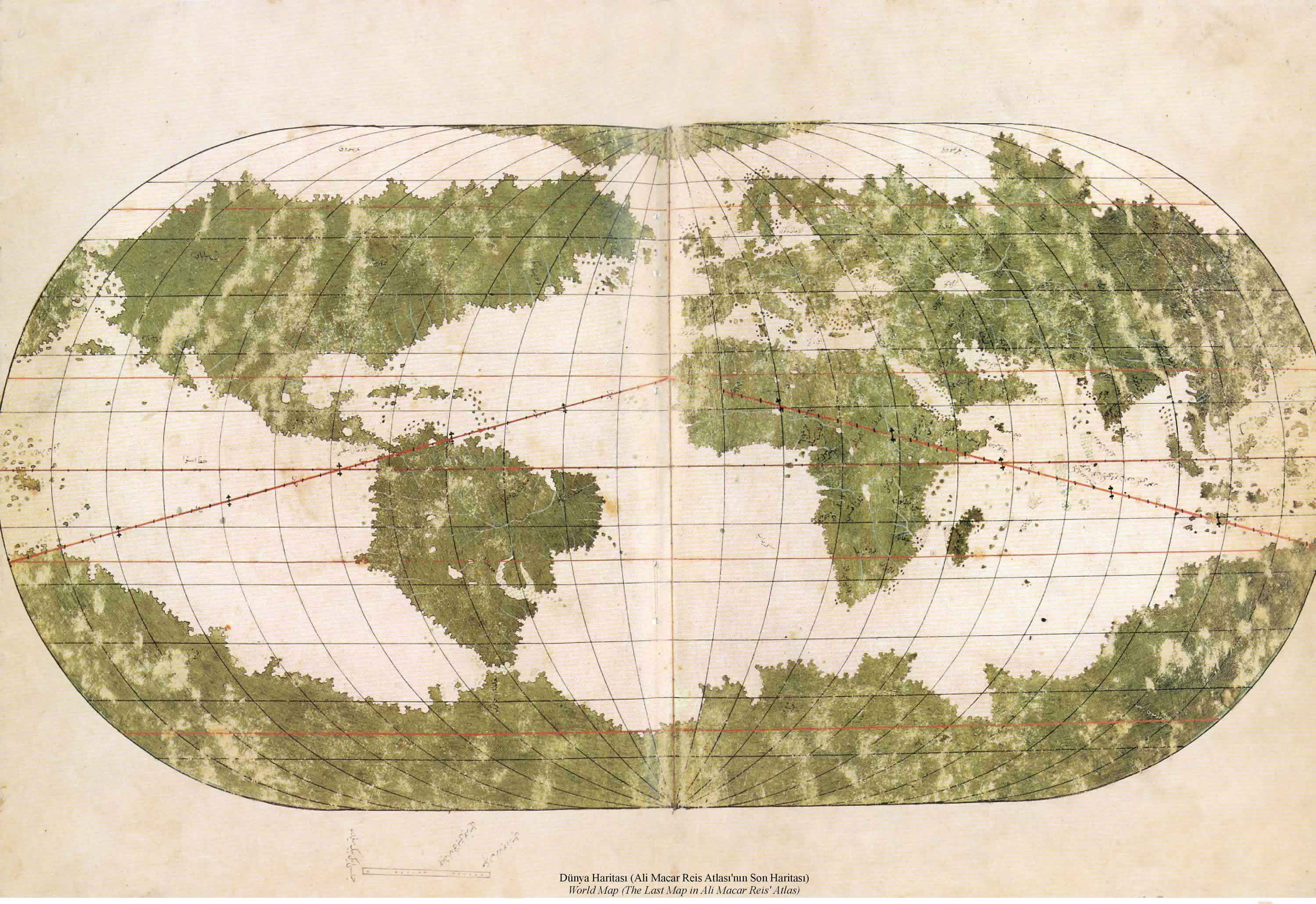 Ali Macar Reis Dünya Haritası