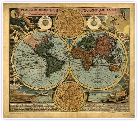 Dünya Harita Eski