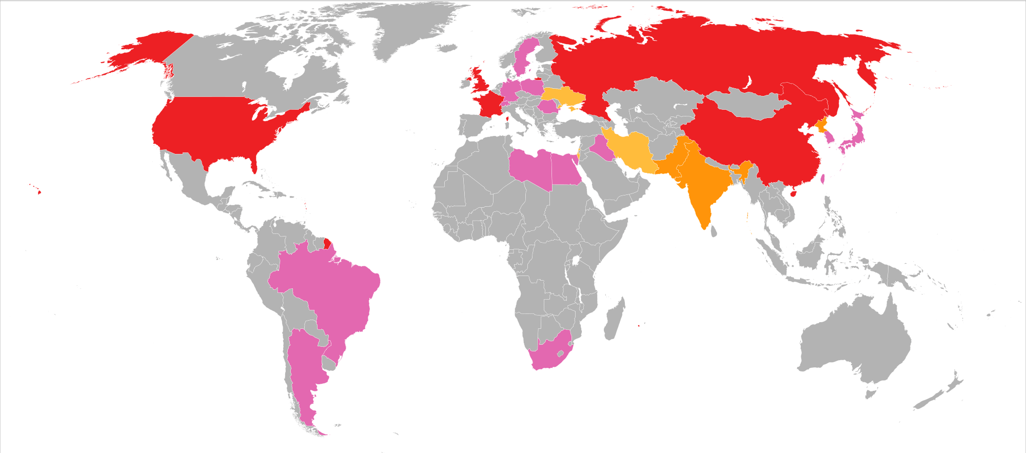 Dünya Nükleer Haritası