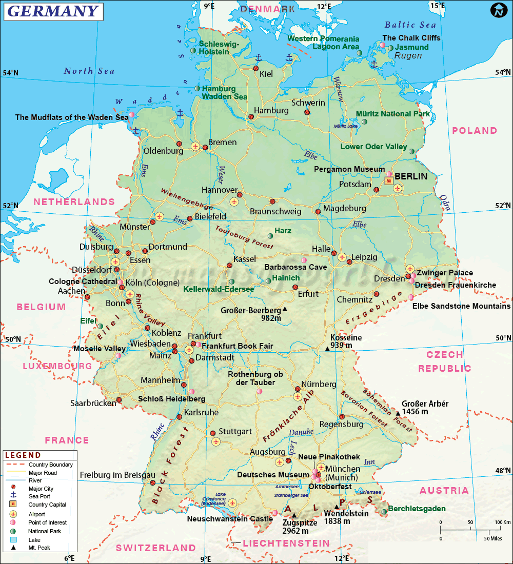 Almanya haritasi