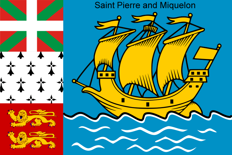 Saint Pierre ve Miquelon Flag